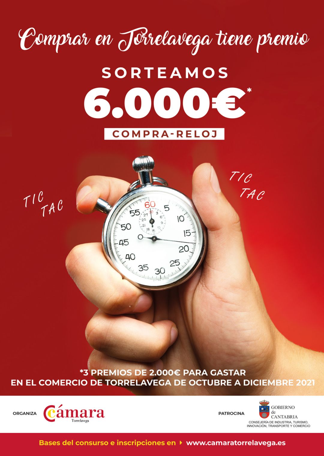 Cartel anunciador de la campaña 'Compra reloj'. Cartel anunciador de la campaña 'Compra reloj'.