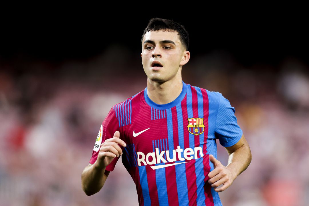 Pedri, durante un partido de esta temporada Pedri, durante un partido de esta temporada