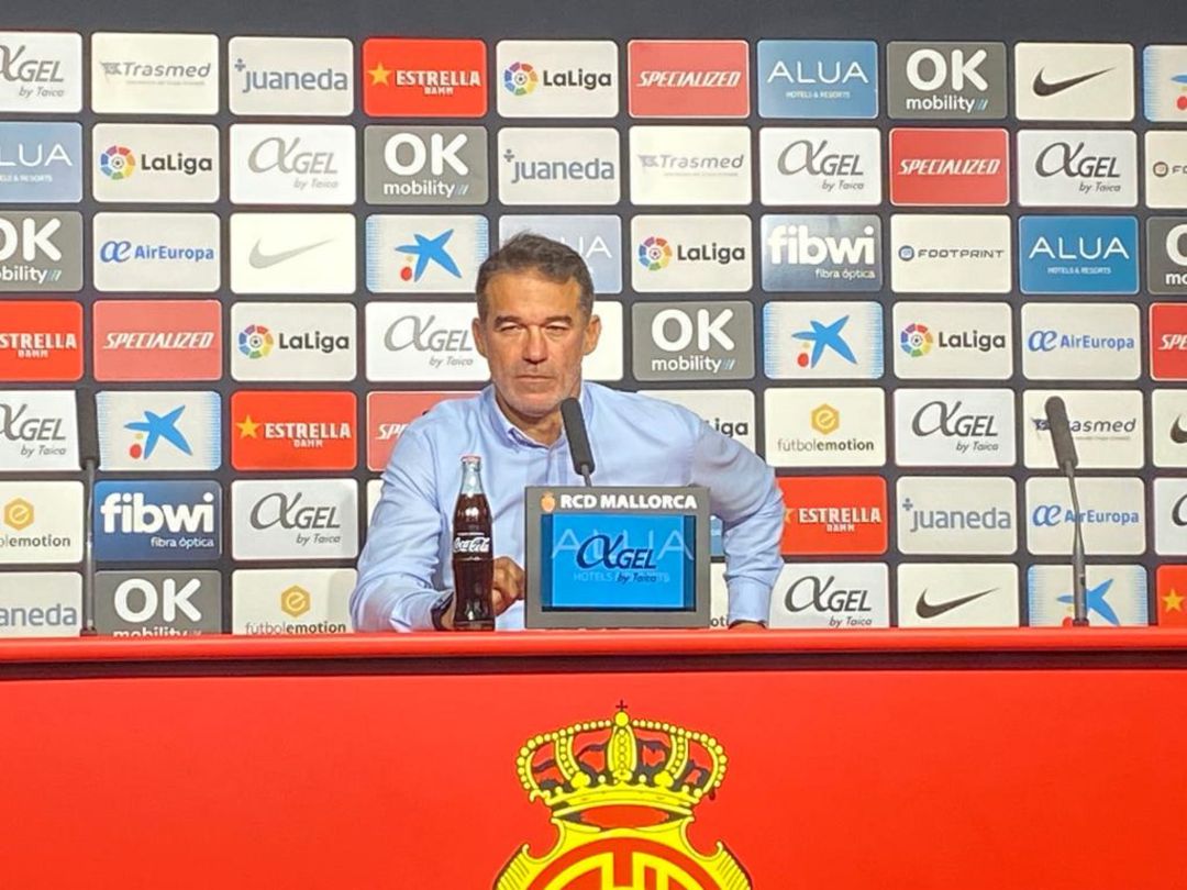 Luis García Plaza, entrenador del RCD Mallorca. Luis García Plaza, entrenador del RCD Mallorca.