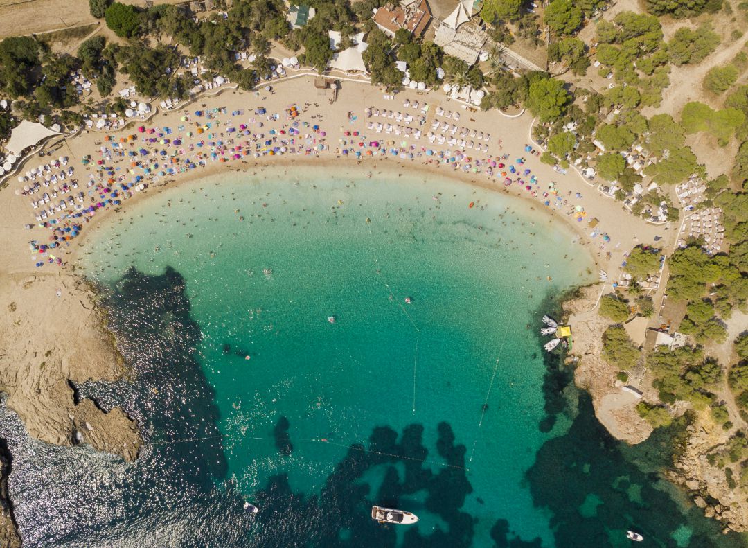 Imagen de la Cala Bassa, una de las más visitadas de Ibiza Imagen de la Cala Bassa, una de las más visitadas de Ibiza