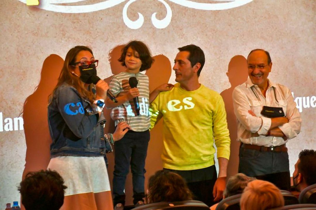 Joan Gadea, junt al també actor alcoià Óscar Pastor, en un acte promocional de L'Alqueria Blanca en el IVAM CADA Alcoi Joan Gadea, junt al també actor alcoià Óscar Pastor, en un acte promocional de L'Alqueria Blanca en el IVAM CADA Alcoi