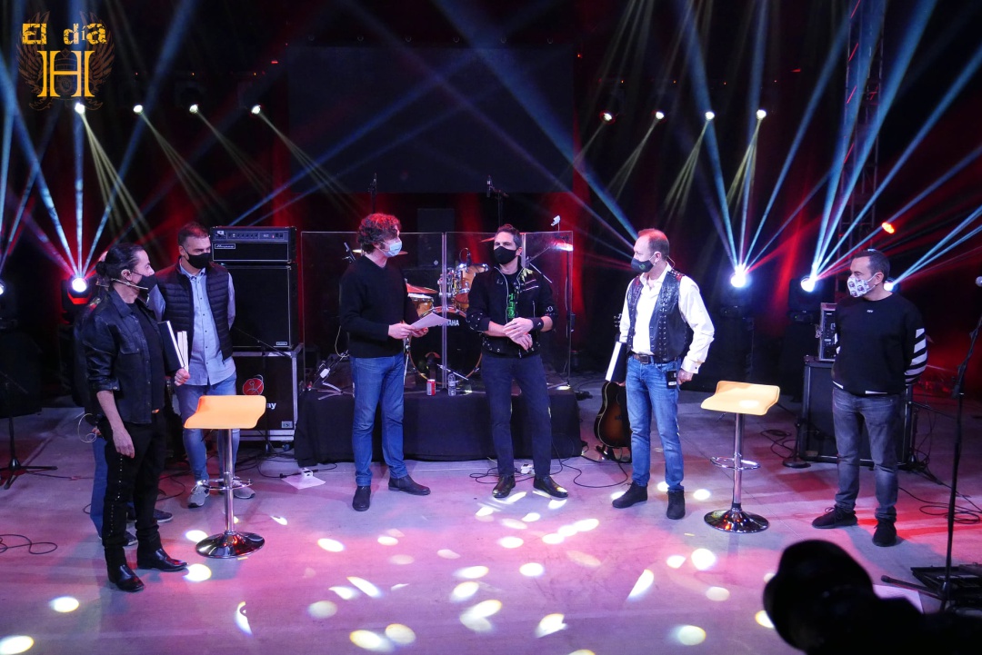 Imagen de 2020. Pedro Andreu y Juan Valdivia, entre otros, en el evento online desde Zaragoza para todo el mundo en previsión de que no podrían celebrarse conciertos en directo. Imagen de 2020. Pedro Andreu y Juan Valdivia, entre otros, en el evento online desde Zaragoza para todo el mundo en previsión de que no podrían celebrarse conciertos en directo.