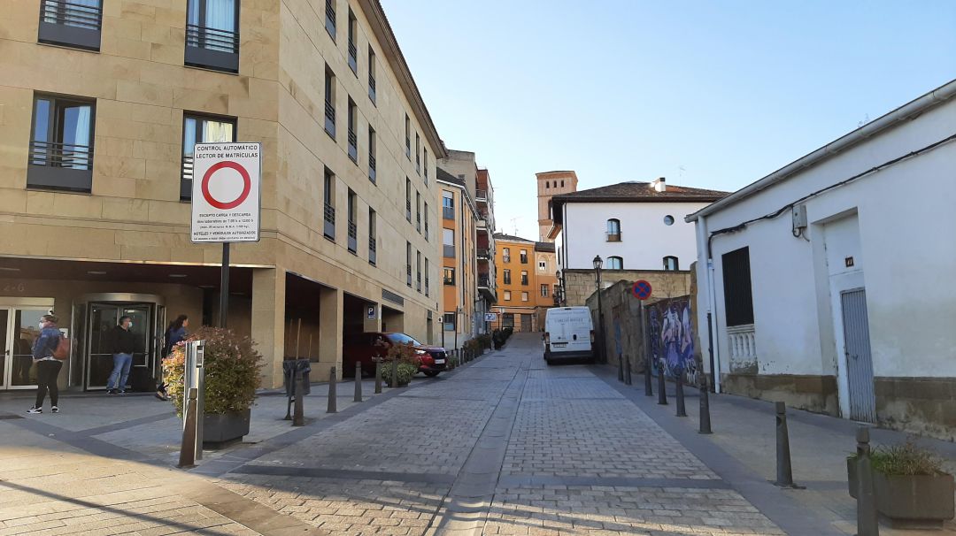 Una de las ubicaciones donde se colocarán los lectores de matrícula en el Casco Antiguo Una de las ubicaciones donde se colocarán los lectores de matrícula en el Casco Antiguo