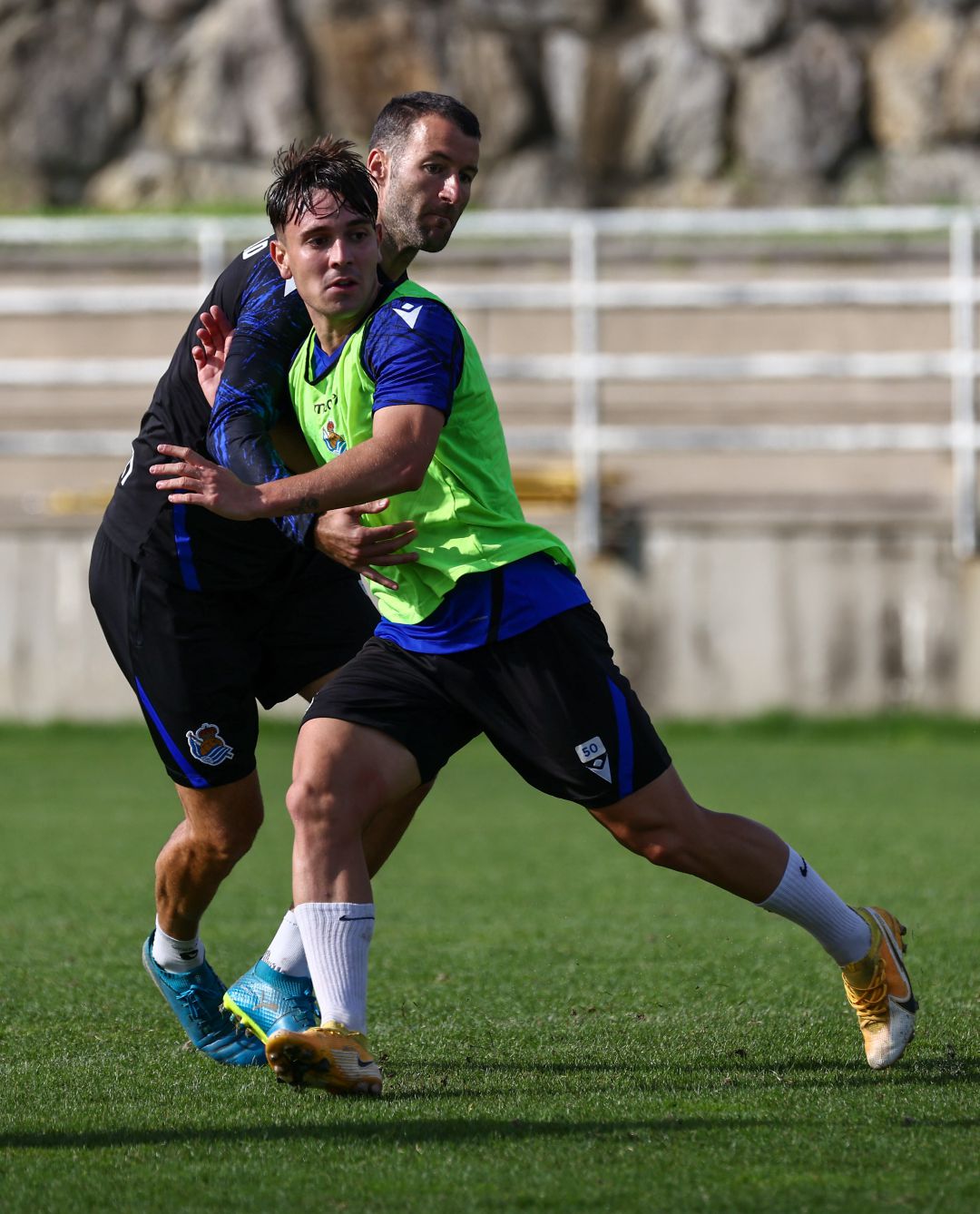 Agirretxe entrena con Garrido en Zubieta Agirretxe entrena con Garrido en Zubieta