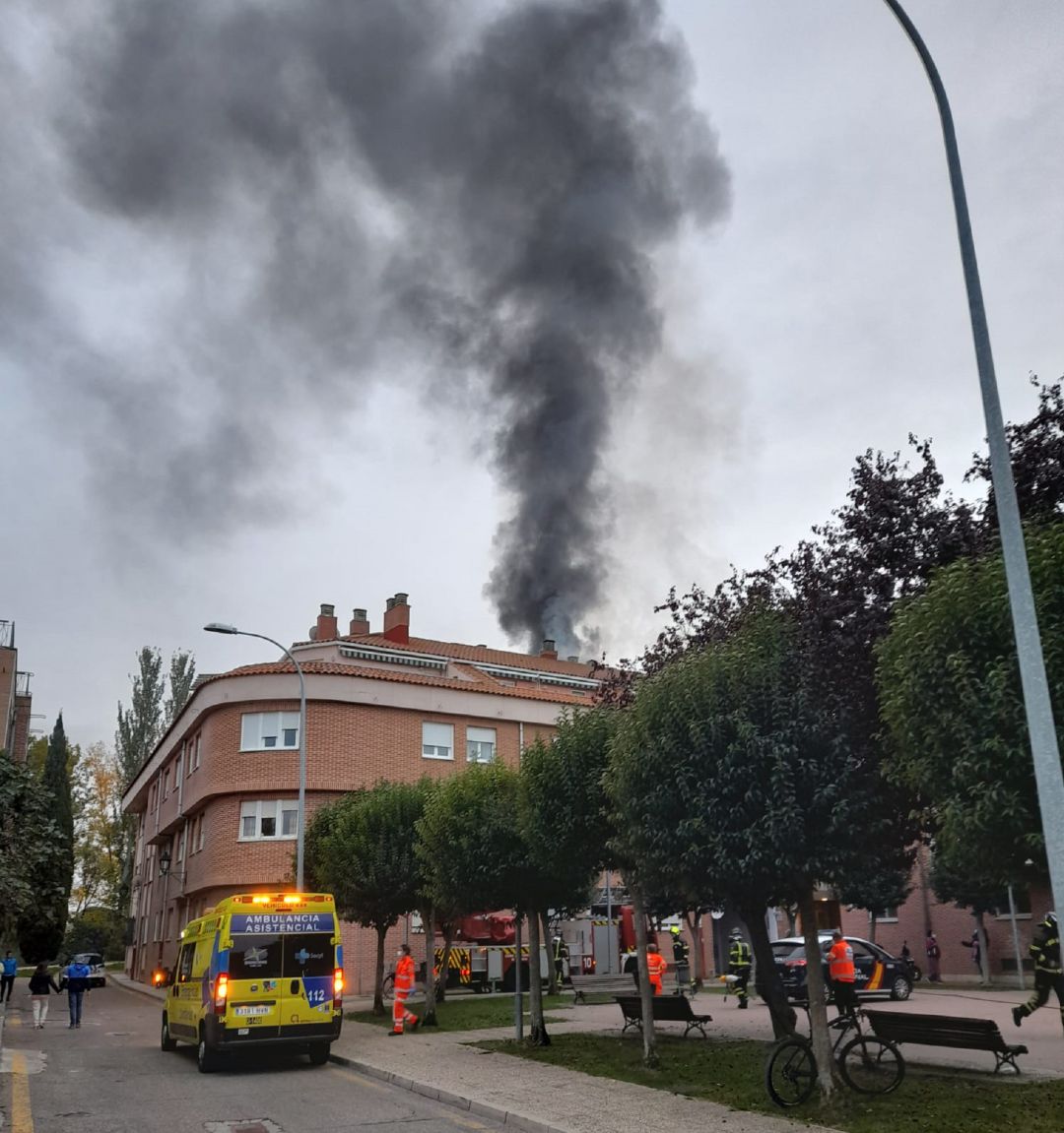 Imagen del incendio Imagen del incendio