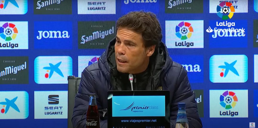 Rubi después de la derrota del Almería en Eibar. Rubi después de la derrota del Almería en Eibar.