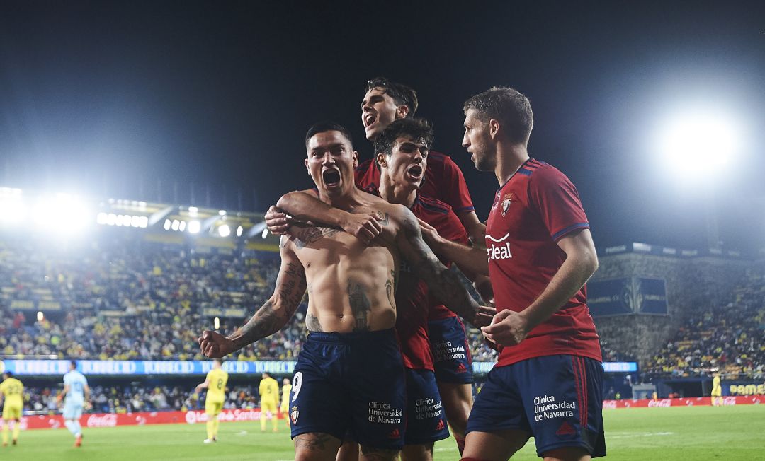 Ezequiel ávila celebrando su tanto ante el Villarreal Ezequiel ávila celebrando su tanto ante el Villarreal