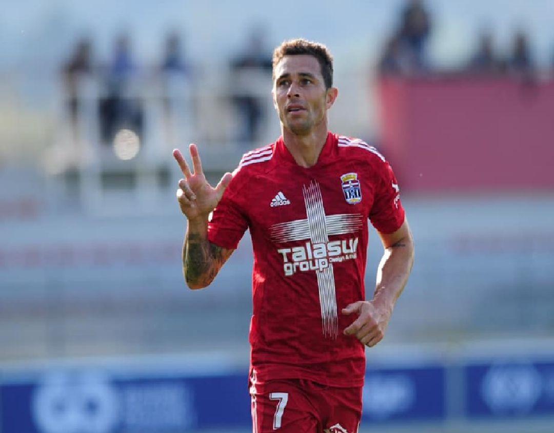 Rubén Castro celebra uno de sus tantos al Amorebieta Rubén Castro celebra uno de sus tantos al Amorebieta