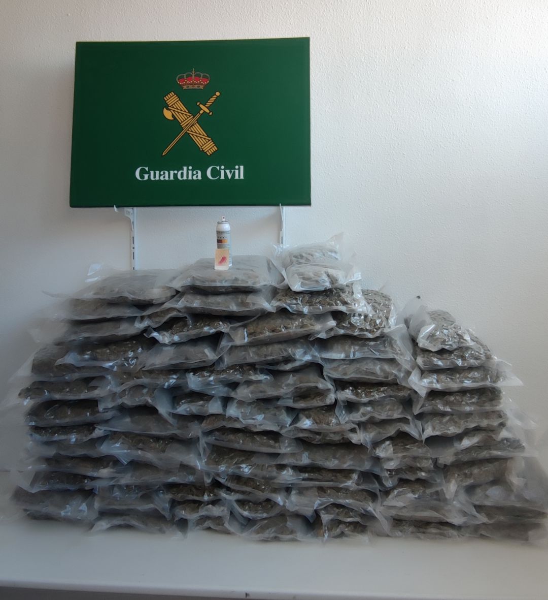 Imatge de la marihuana confiscada Imatge de la marihuana confiscada