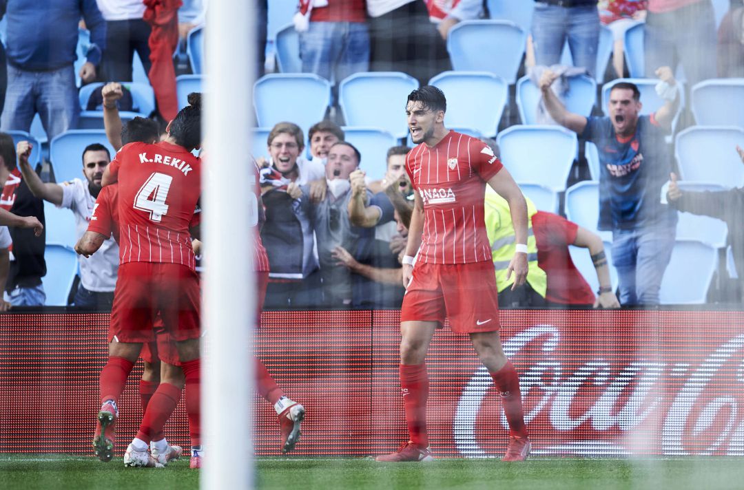 Rafa Mir celebra el 0-1 Rafa Mir celebra el 0-1
