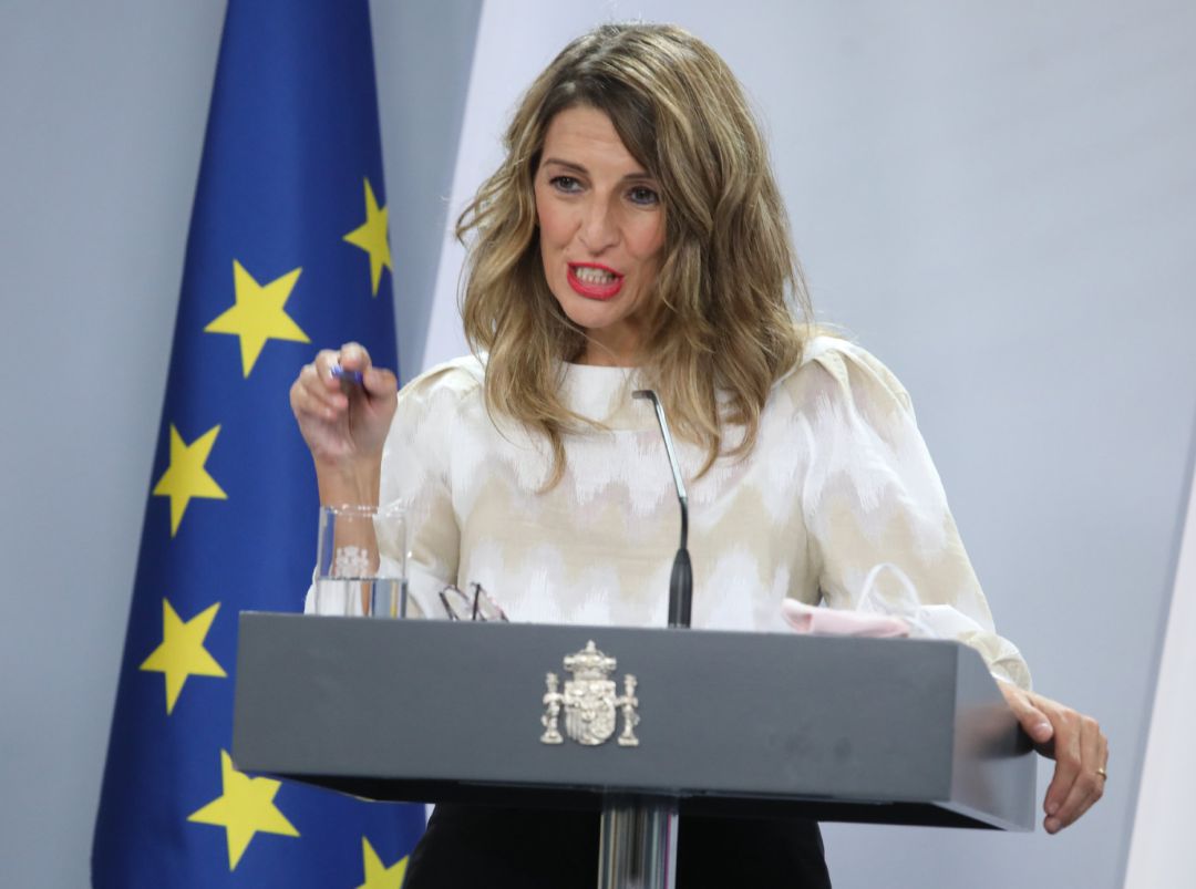La ministra Trabajo y Economía Social, Yolanda Díaz La ministra Trabajo y Economía Social, Yolanda Díaz