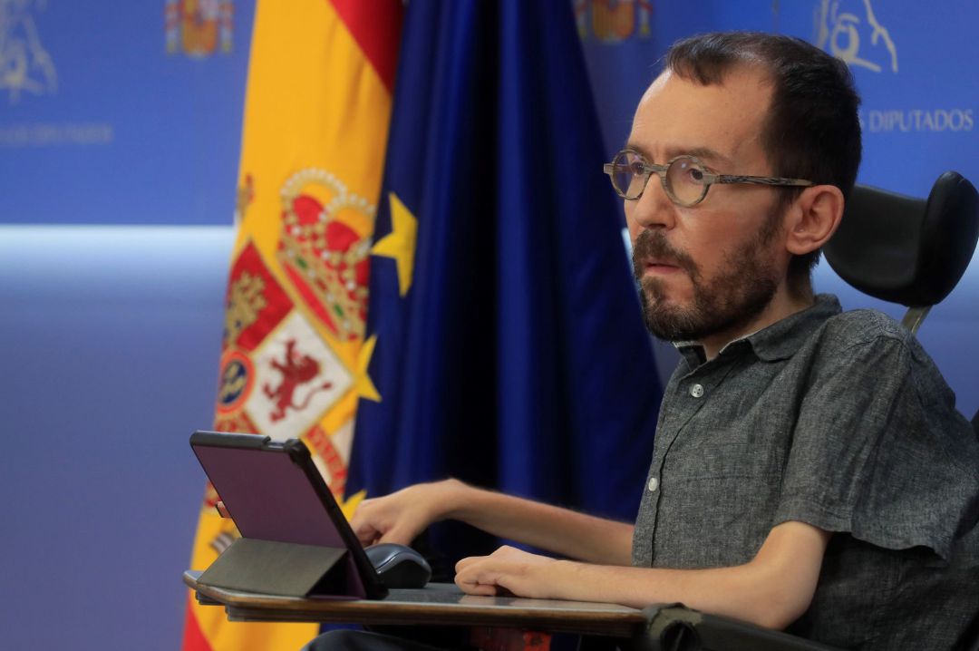 El portavoz de Unidas Podemos en el Congreso, Pablo Echenique El portavoz de Unidas Podemos en el Congreso, Pablo Echenique