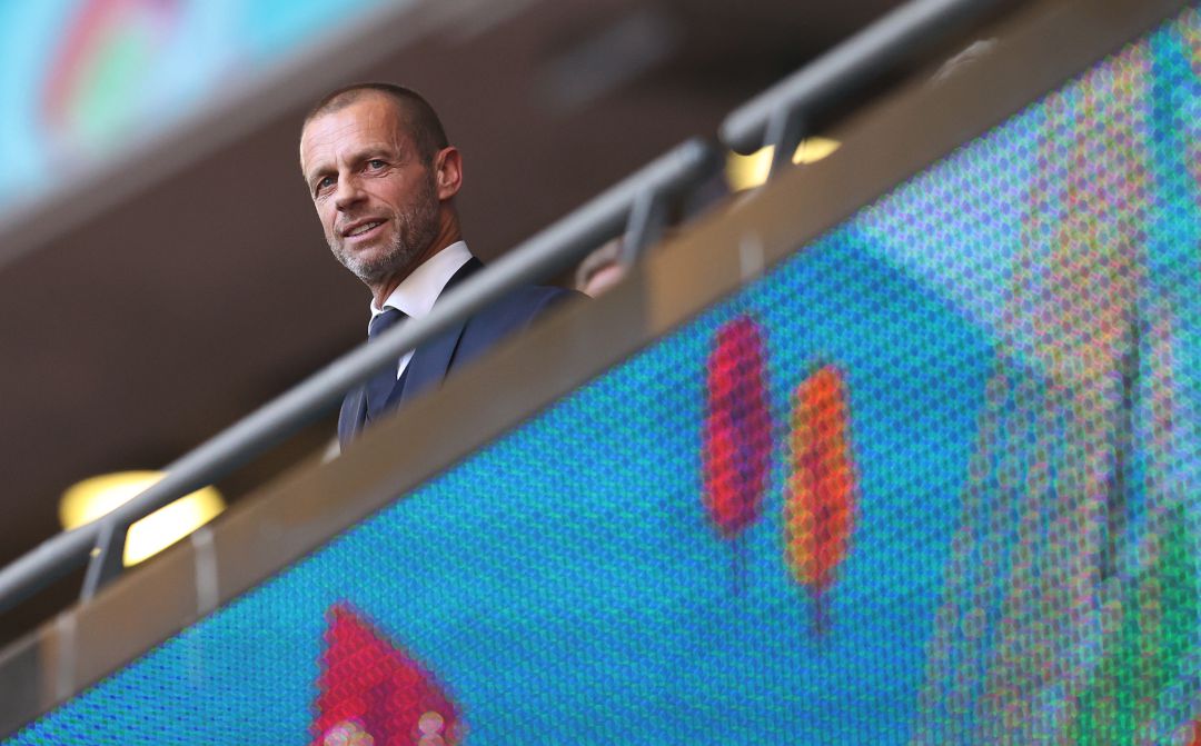 Ceferin, presidente de la UEFA, en una fotografía de archivo. Ceferin, presidente de la UEFA, en una fotografía de archivo.