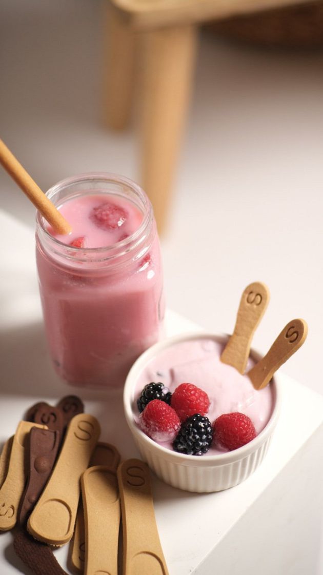 Las cuchartias comestibles ya están en cafeterías y heladerías de toda España. Las cuchartias comestibles ya están en cafeterías y heladerías de toda España.