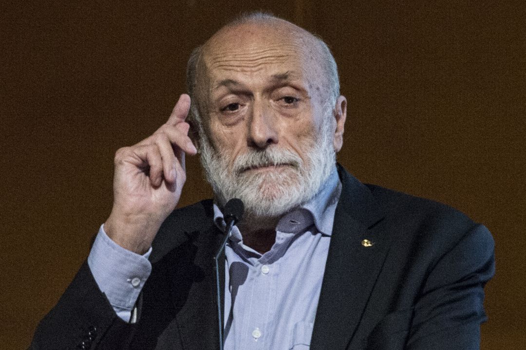 Carlo Petrini, fundador de Slow Food, durante la inauguración del encuentro Terra Madre Salone del Gusto (Italia), en 2018. Carlo Petrini, fundador de Slow Food, durante la inauguración del encuentro Terra Madre Salone del Gusto (Italia), en 2018.