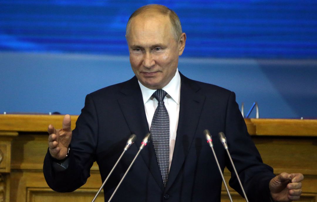 Vladimir Putin, este 14 de octubre en San Petersburgo. Vladimir Putin, este 14 de octubre en San Petersburgo.