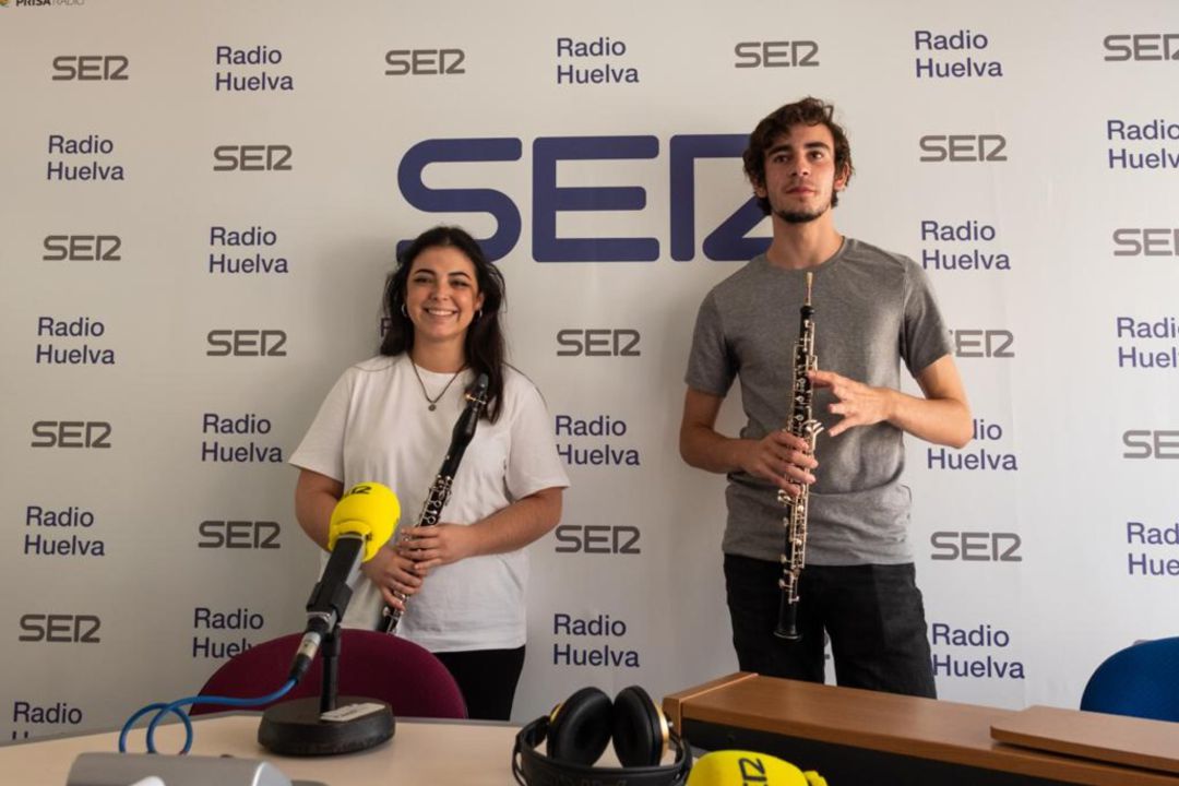 Los músicos onubenses Gloria Sánchez y Manuel de Lara, clarinetista y oboísta Los músicos onubenses Gloria Sánchez y Manuel de Lara, clarinetista y oboísta