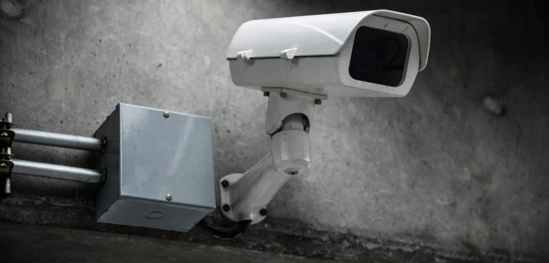 Imagen de archivo de una cámara de videovigilancia Imagen de archivo de una cámara de videovigilancia