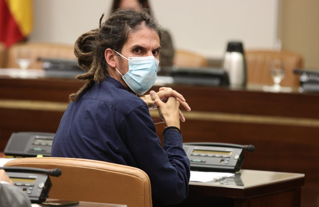 El ex secretario de Organización y diputado de Unidas Podemos Alberto Rodríguez en la Comisión de Derechos Sociales y Políticas Integrales de la Discapacidad para el estudio de un Pacto de Estado contra el Antigitanismo y la Inclusión del Pueblo Gitano. El ex secretario de Organización y diputado de Unidas Podemos Alberto Rodríguez en la Comisión de Derechos Sociales y Políticas Integrales de la Discapacidad para el estudio de un Pacto de Estado contra el Antigitanismo y la Inclusión del Pueblo Gitano.