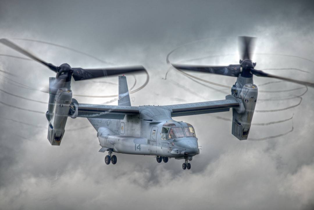 El helicóptero Osprey del ejército americano es una de las aeronvaves que participan en estas maniobras con sede en Rabasa El helicóptero Osprey del ejército americano es una de las aeronvaves que participan en estas maniobras con sede en Rabasa