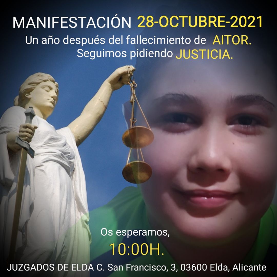 Manifestación Aitor Manifestación Aitor