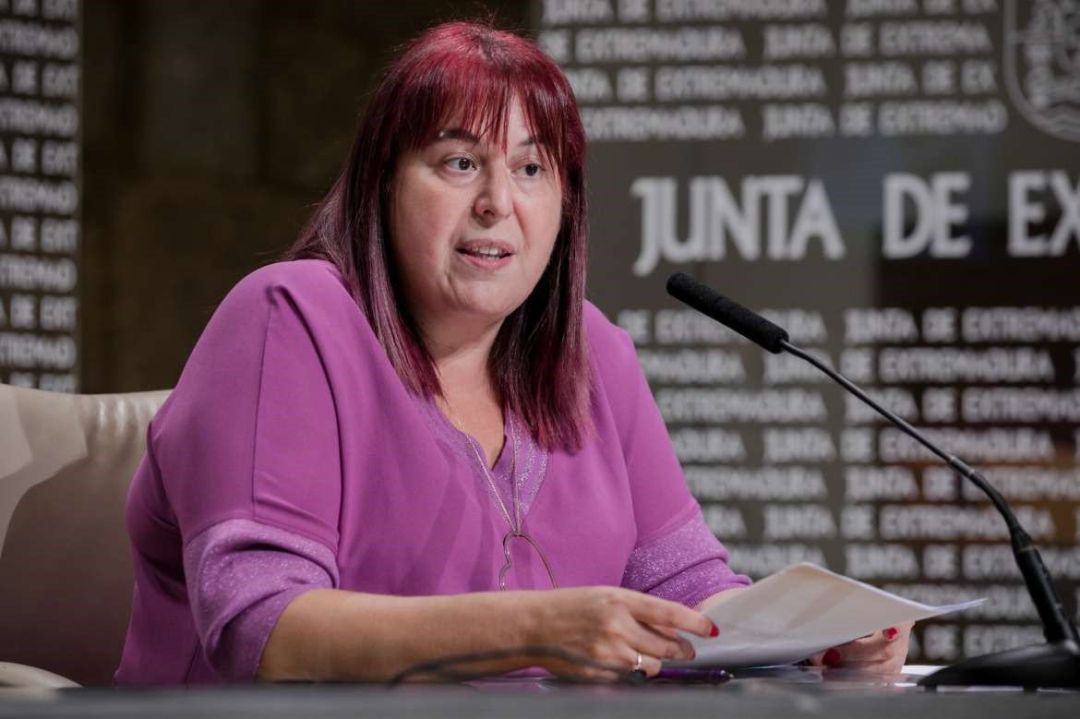 La consejera de Agricultura, Begoña García Bernal, en rueda de prensa. La consejera de Agricultura, Begoña García Bernal, en rueda de prensa.