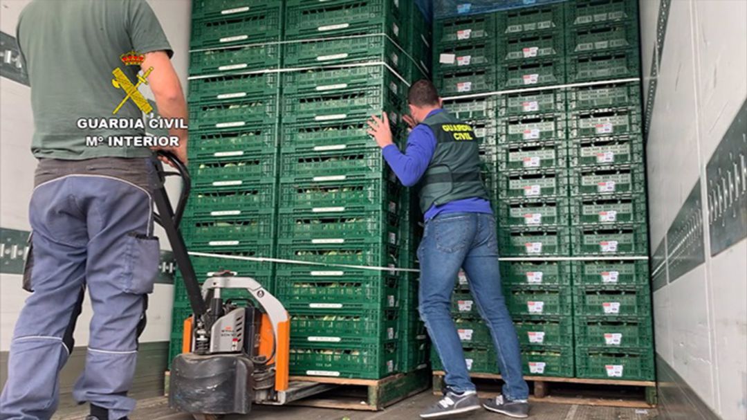Parte de la mercancía incautado Parte de la mercancía incautado