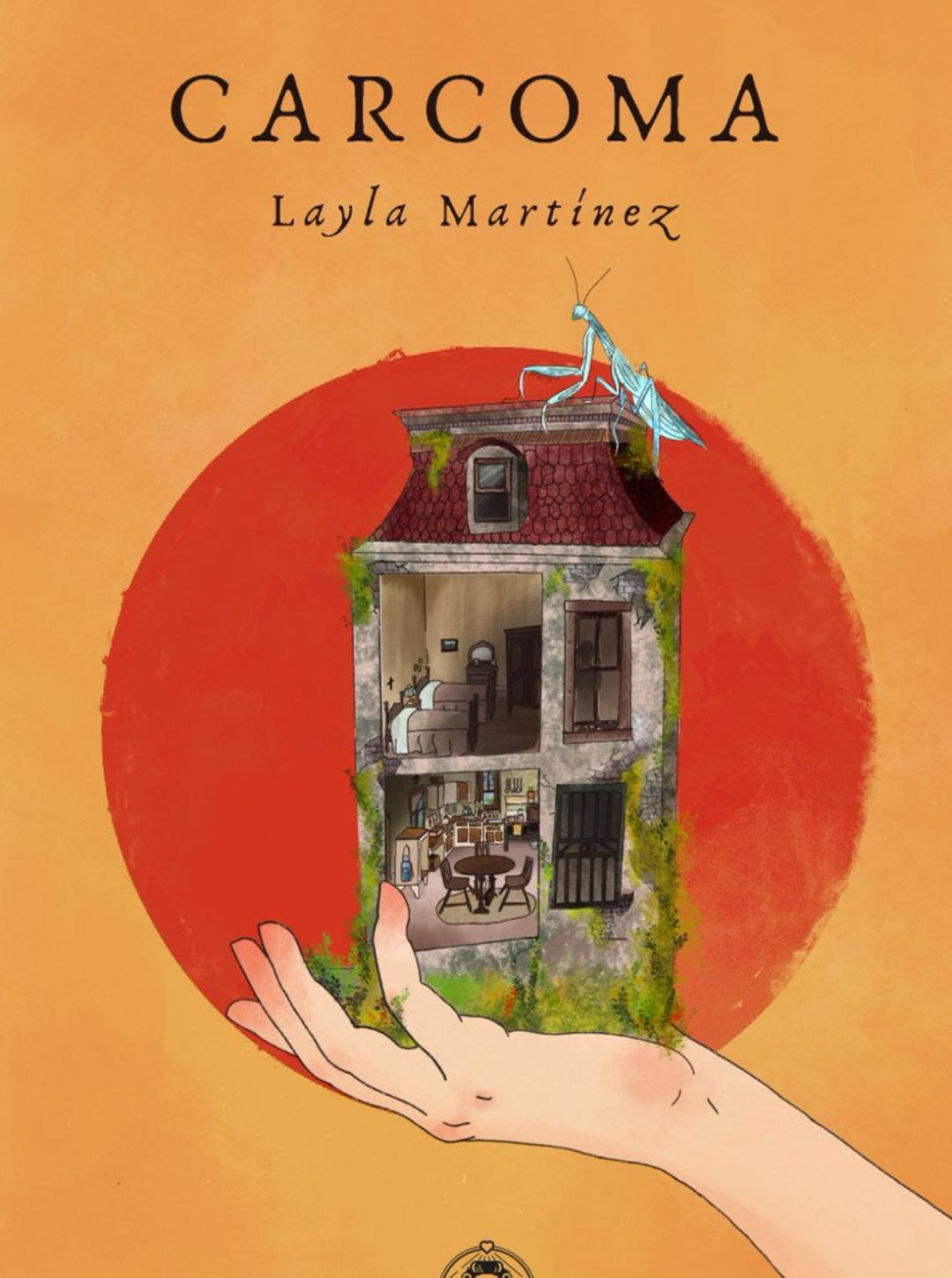 Ilustración de cubierta de 'Carcoma', de Layla Martínez. Ed. Amor de Madre Ilustración de cubierta de 'Carcoma', de Layla Martínez. Ed. Amor de Madre