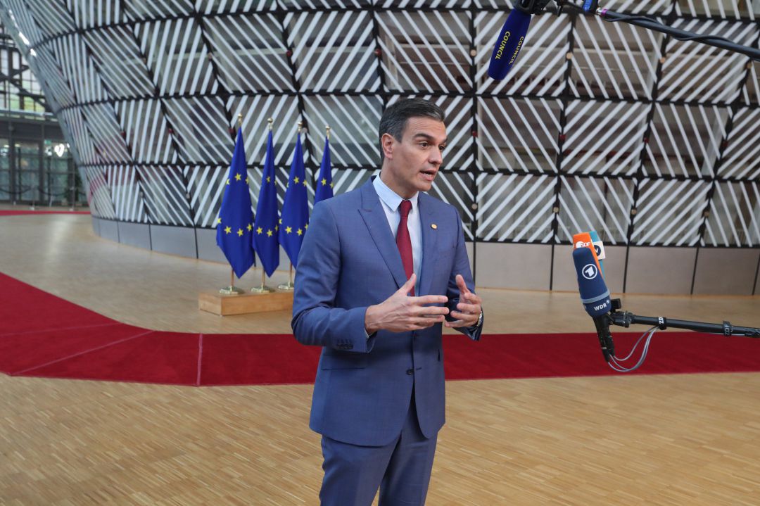El presidente del Gobierno, Pedro Sánchez, en Bruselas. El presidente del Gobierno, Pedro Sánchez, en Bruselas.