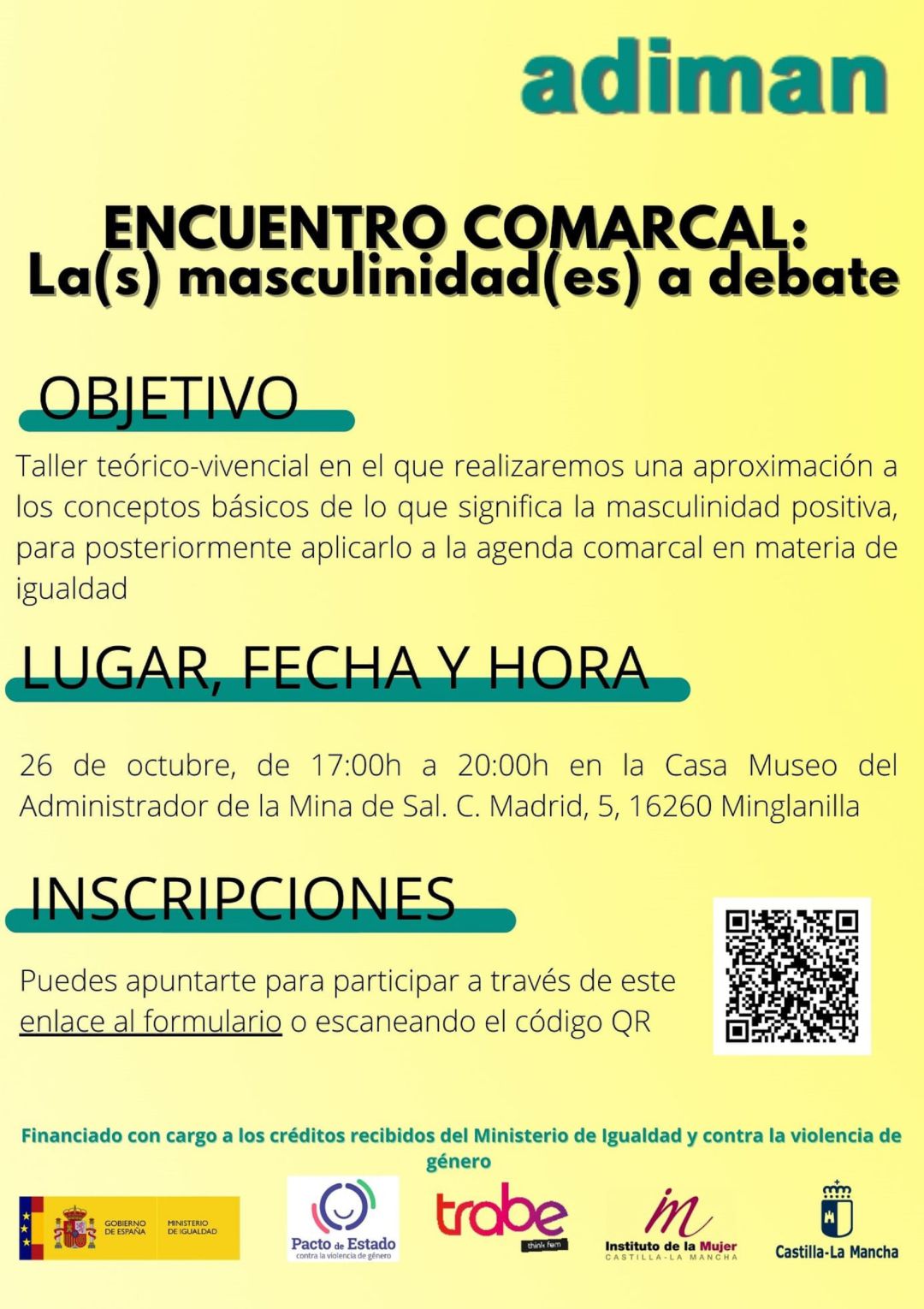 Encuentro comarcal “Las masculinidades a debate” Encuentro comarcal “Las masculinidades a debate”