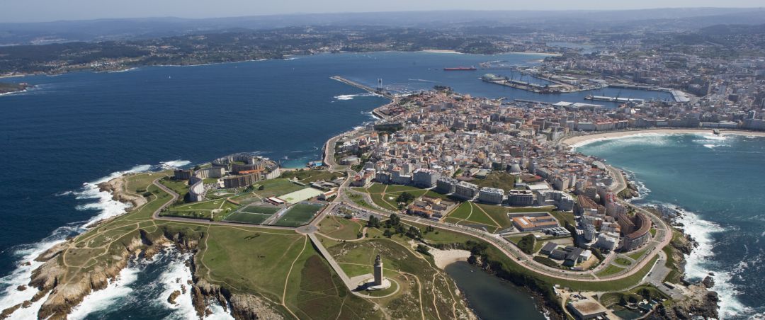 Vista aérea de A Coruña Vista aérea de A Coruña