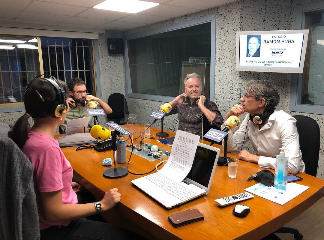 Juan Tallón e Simone Saibene en La Ventana de Ourense Juan Tallón e Simone Saibene en La Ventana de Ourense