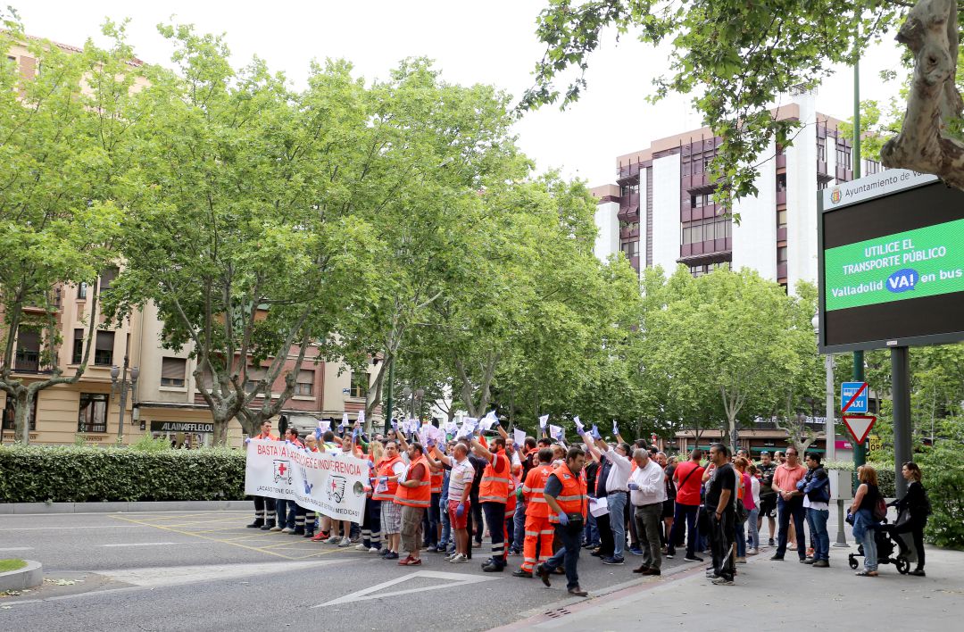 Última manifestación de protesta de los trabajadores de Ambuibérica en Valladolid Última manifestación de protesta de los trabajadores de Ambuibérica en Valladolid