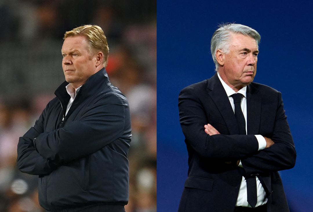 Ronald Koeman y Carlo Ancelotti Ronald Koeman y Carlo Ancelotti