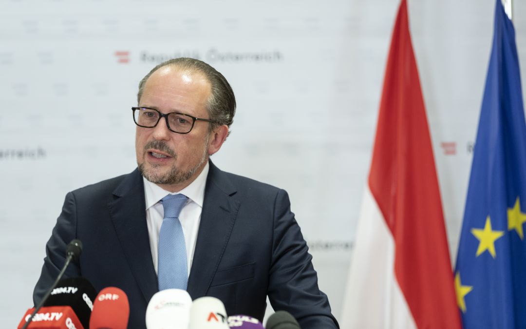 Alexander Schallenberg, canciller de Austria. Alexander Schallenberg, canciller de Austria.