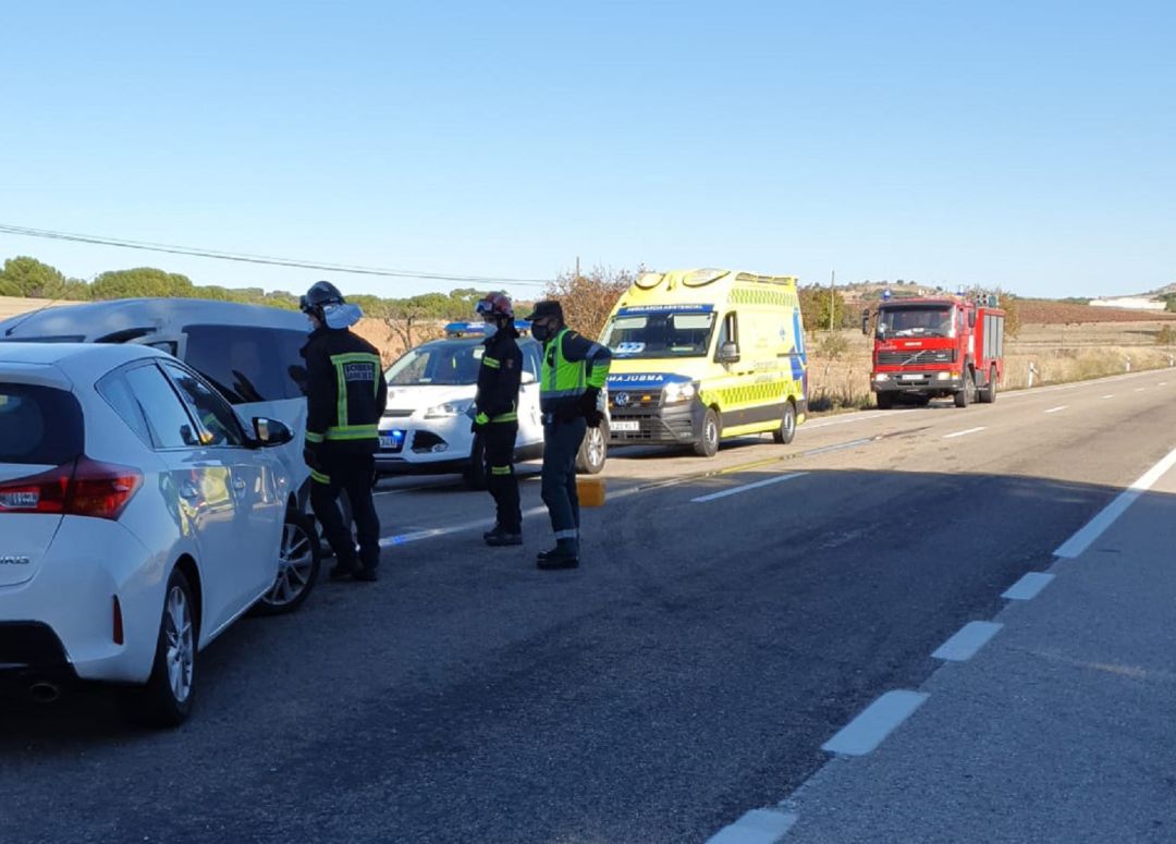 La colisión tuvo lugar en el kilómetro 291 de la N-122 a la altura de Valdezate. La colisión tuvo lugar en el kilómetro 291 de la N-122 a la altura de Valdezate.