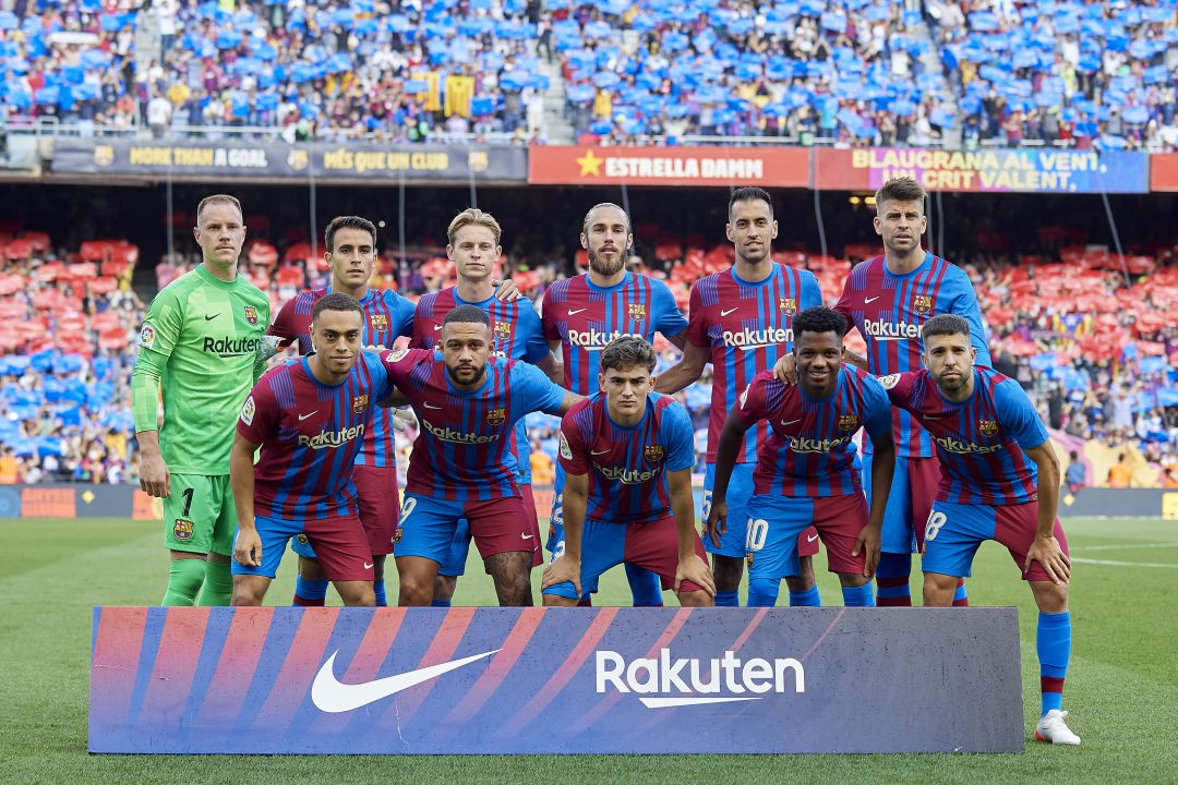 Los jugadores del Barça posan antes del Clásico Los jugadores del Barça posan antes del Clásico