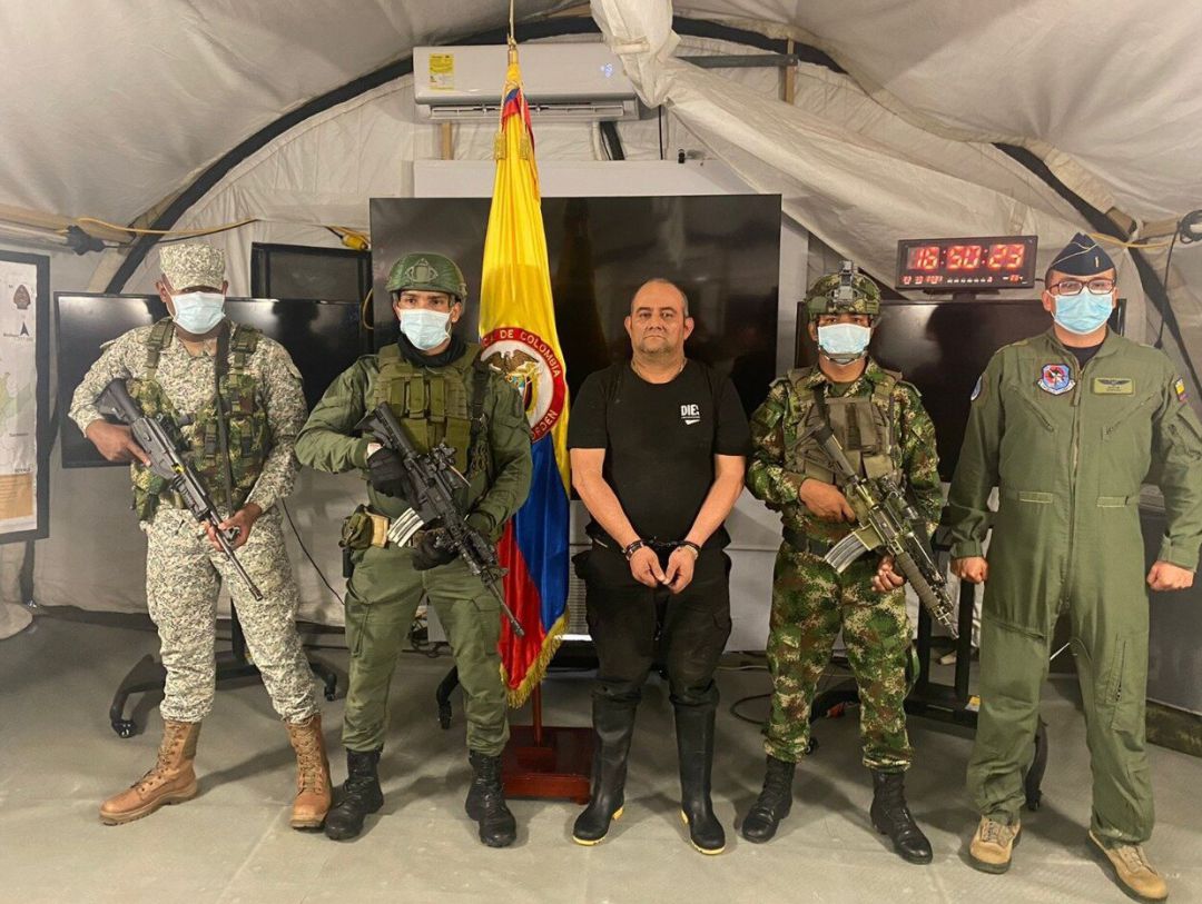 El narcotraficante colombiano Dairo Antonio Úsuga El narcotraficante colombiano Dairo Antonio Úsuga