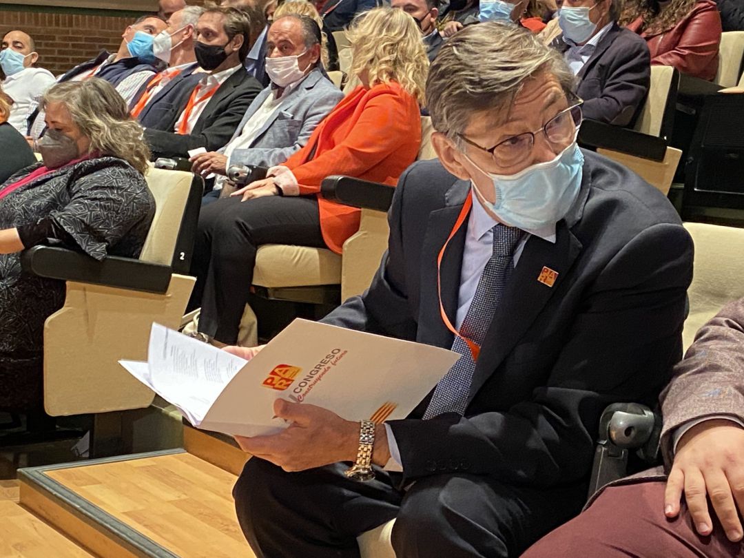 El presidente del PAR, Arturo Aliaga, durante el XV Congreso de su partido, en la Feria de Zaragoza.
El presidente del PAR, Arturo Aliaga, durante el XV Congreso de su partido, en la Feria de Zaragoza.