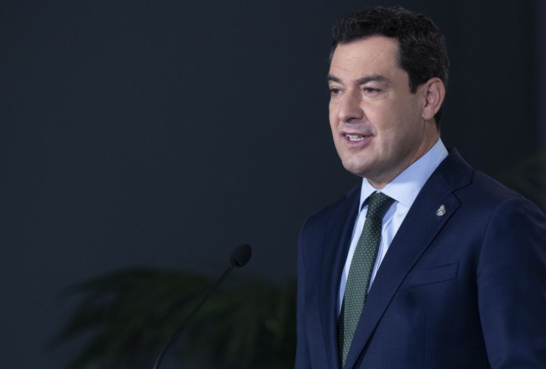 El presidente de la Junta de Andalucía, Juan Manuel Moreno El presidente de la Junta de Andalucía, Juan Manuel Moreno