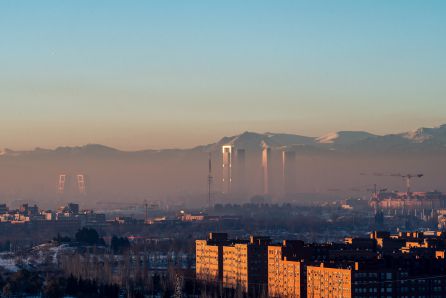 La contaminación en Madrid. La contaminación en Madrid.