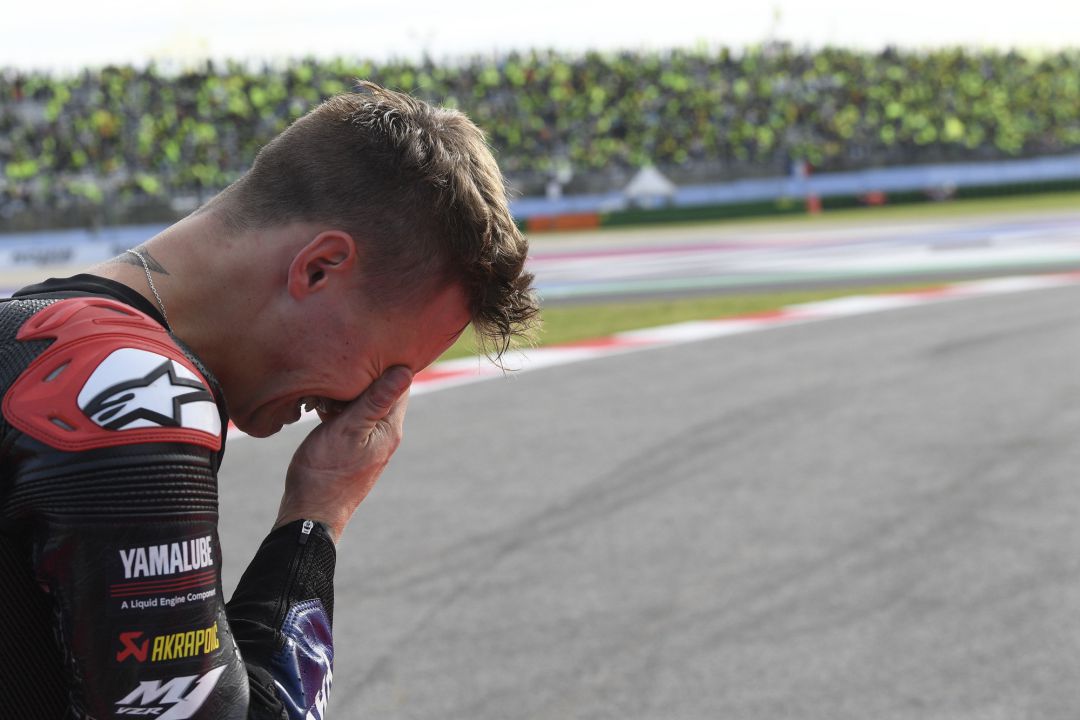 Fabio Quartararo celebra su victoria en MotoGP Fabio Quartararo celebra su victoria en MotoGP