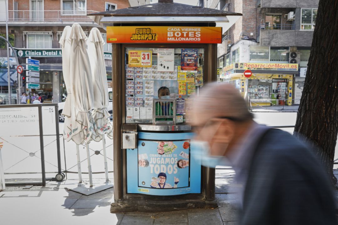 Un kiosko de la ONCE. Un kiosko de la ONCE.