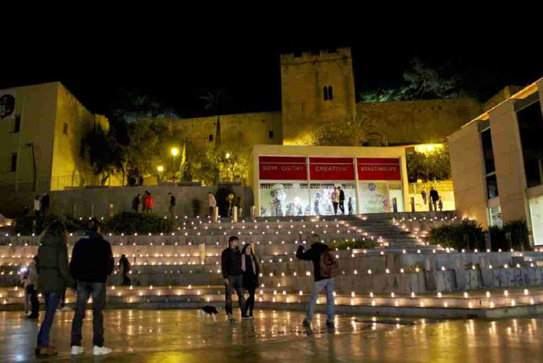 Imagen de archivo de la edición 2018 de la Nit de la Llum. Imagen de archivo de la edición 2018 de la Nit de la Llum.
