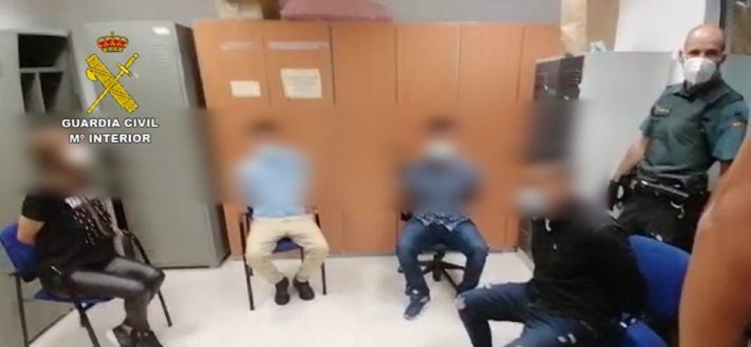 Los cuatro detenidos en Valdemoro Los cuatro detenidos en Valdemoro