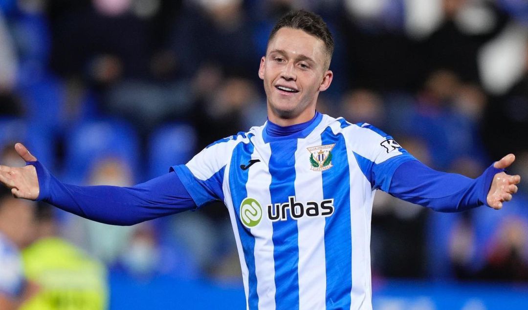 Garcés, durante un partido con el Leganés Garcés, durante un partido con el Leganés
