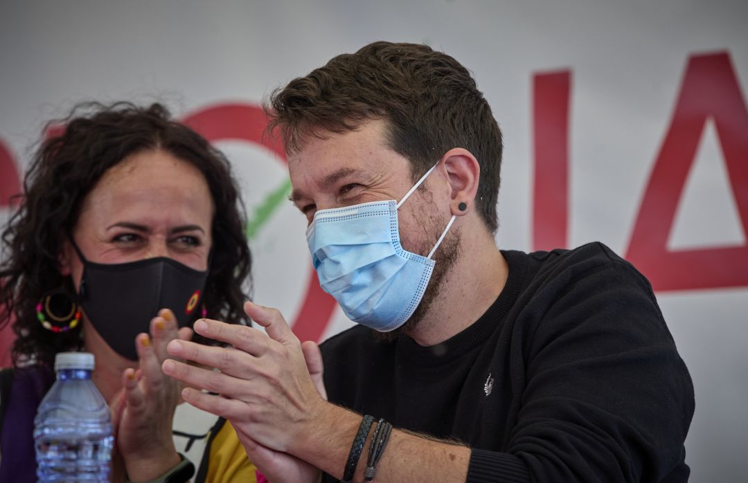 Pablo Iglesias durante una celebración del PCE Pablo Iglesias durante una celebración del PCE