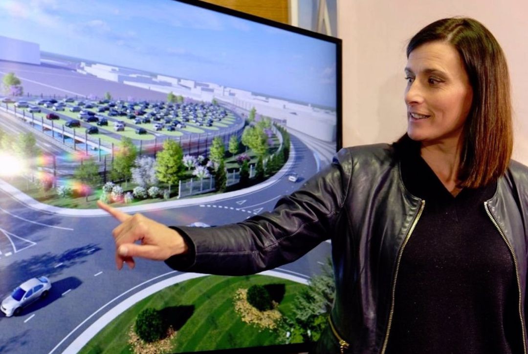 Gema Igual, alcaldesa de Santander en la presentación del proyecto Gema Igual, alcaldesa de Santander en la presentación del proyecto