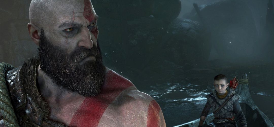 Kratos y su hijo Atreus en God of War (2018) para PS4 Kratos y su hijo Atreus en God of War (2018) para PS4