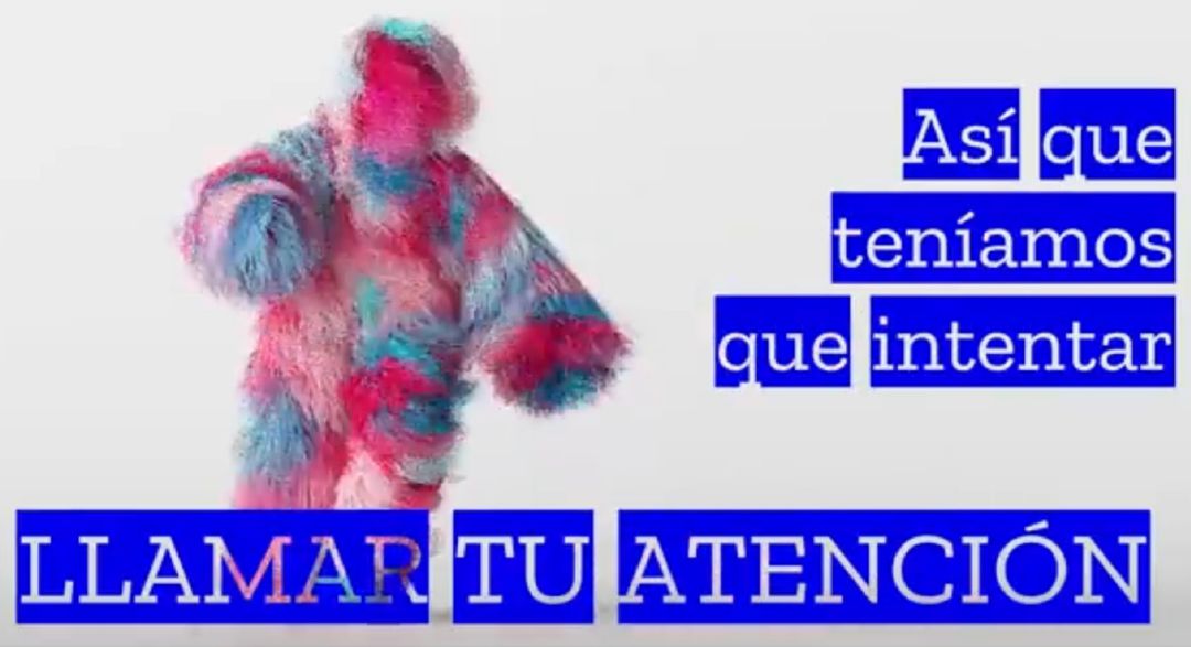 Imagen del vídeo de la campaña. Imagen del vídeo de la campaña.